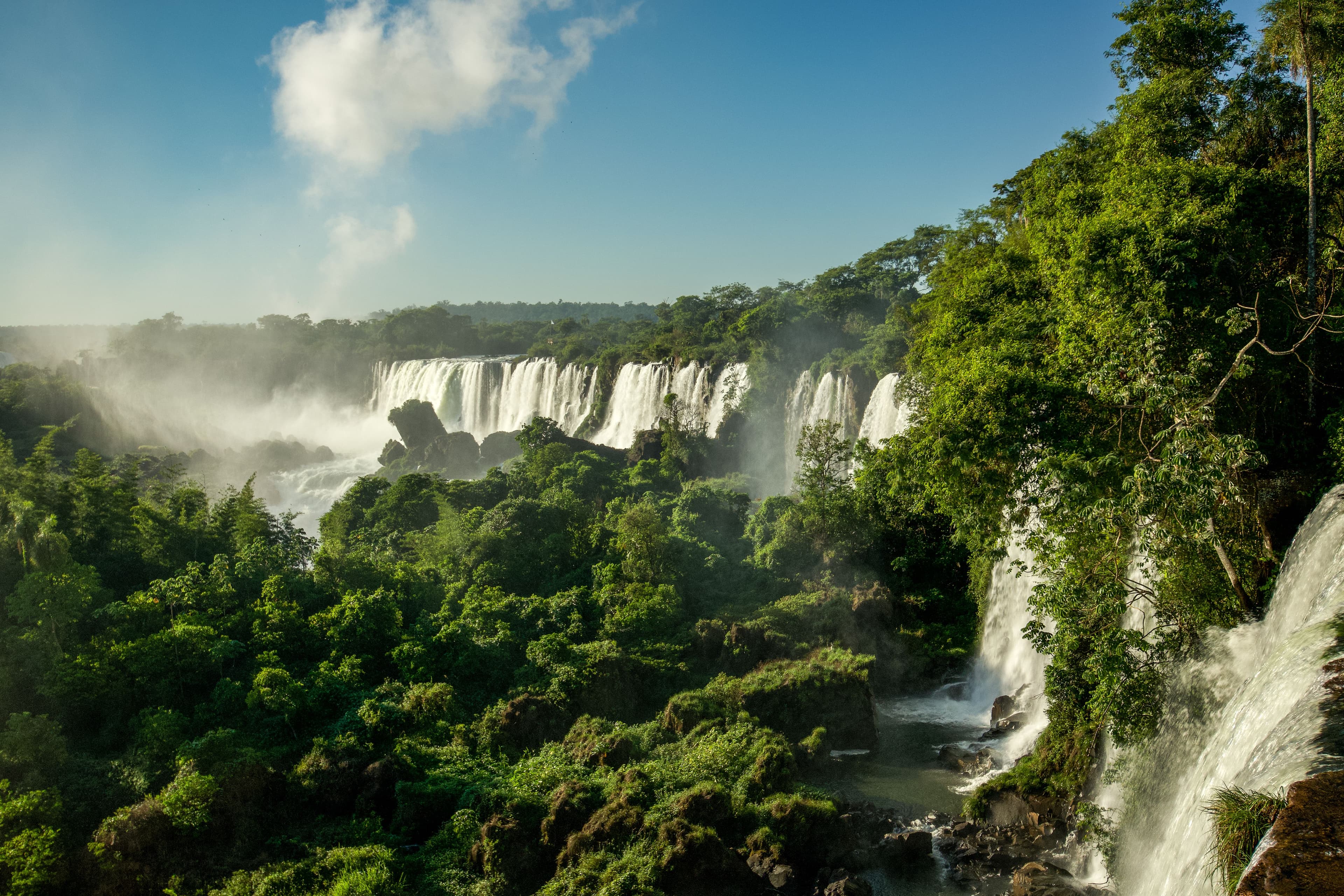 Vista panorámica de las Cataratas del Iguazú
